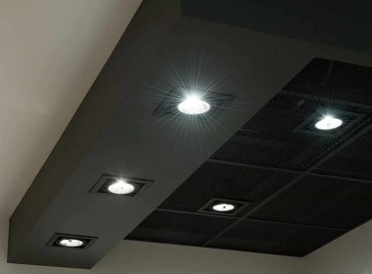 commercial area with recessed lighting